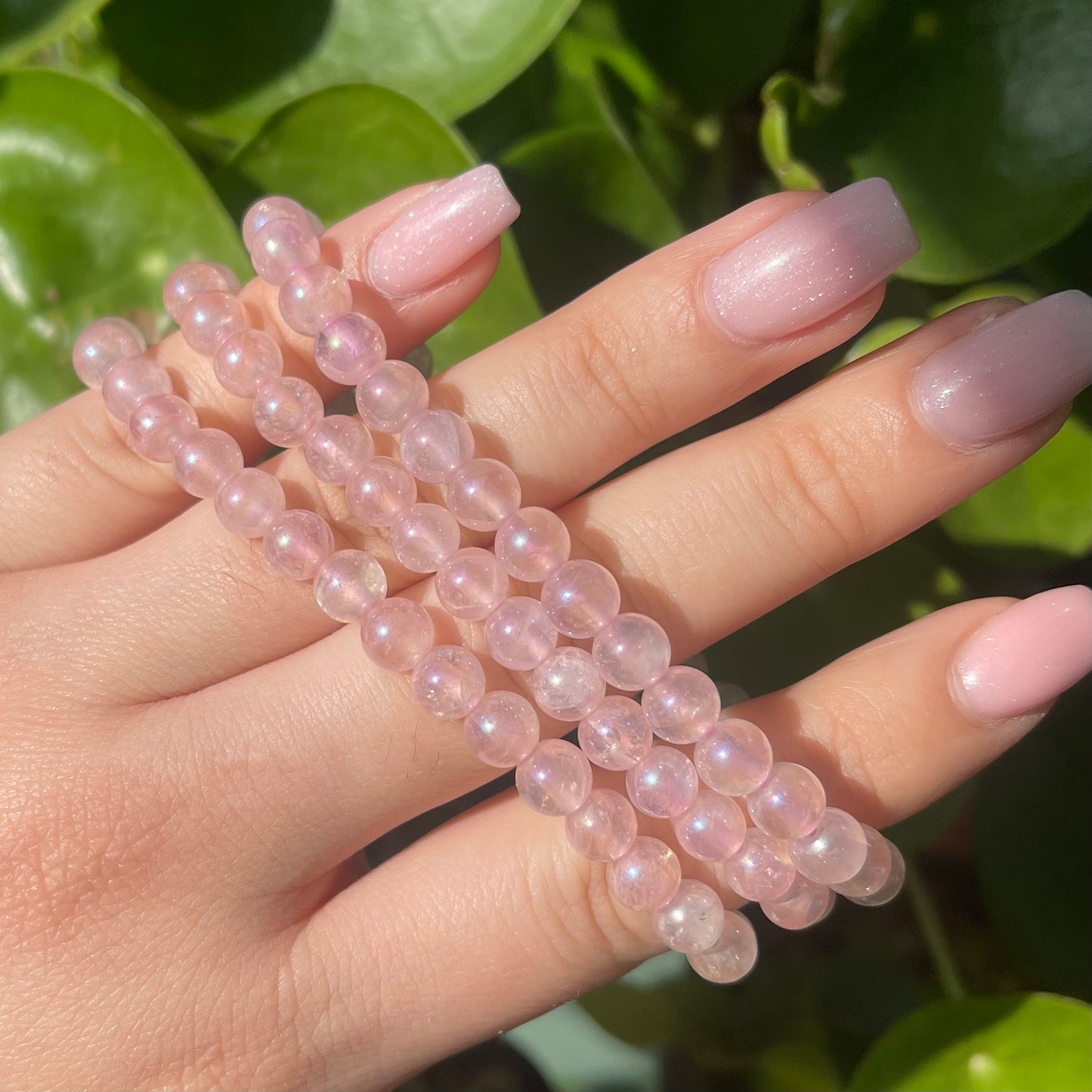 Aura Rose Quartz Bracelet