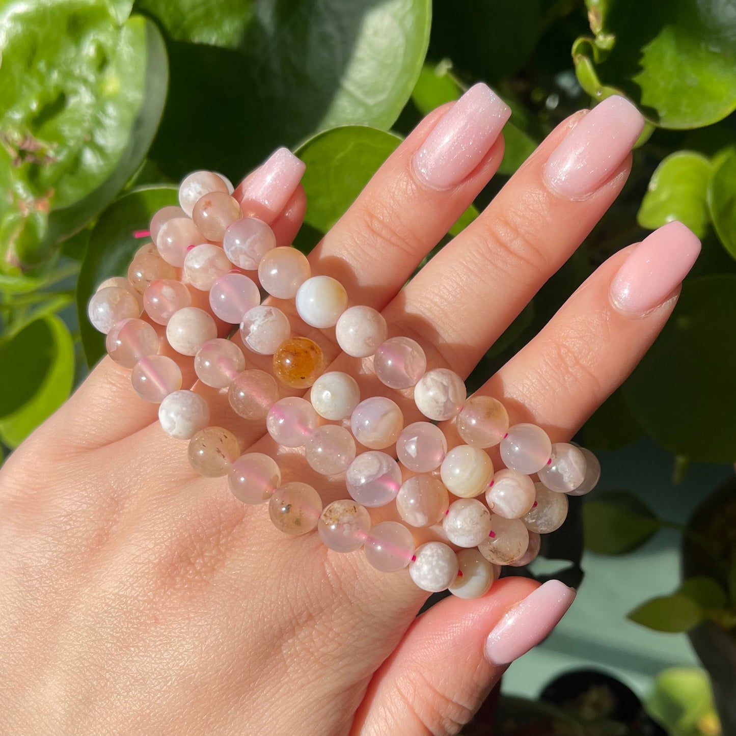 Flower Agate Bracelet